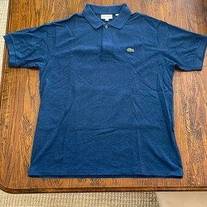Lacoste NWT blue XL short sleeved golf polo shirt